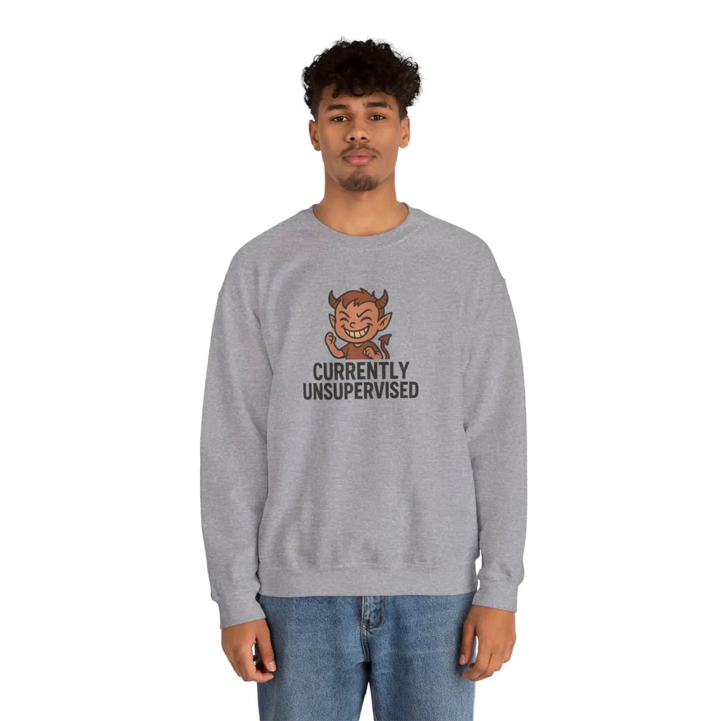 Unsupervised Sweatshirt - Funny Crewneck Cozy Comfort - DipaliZ