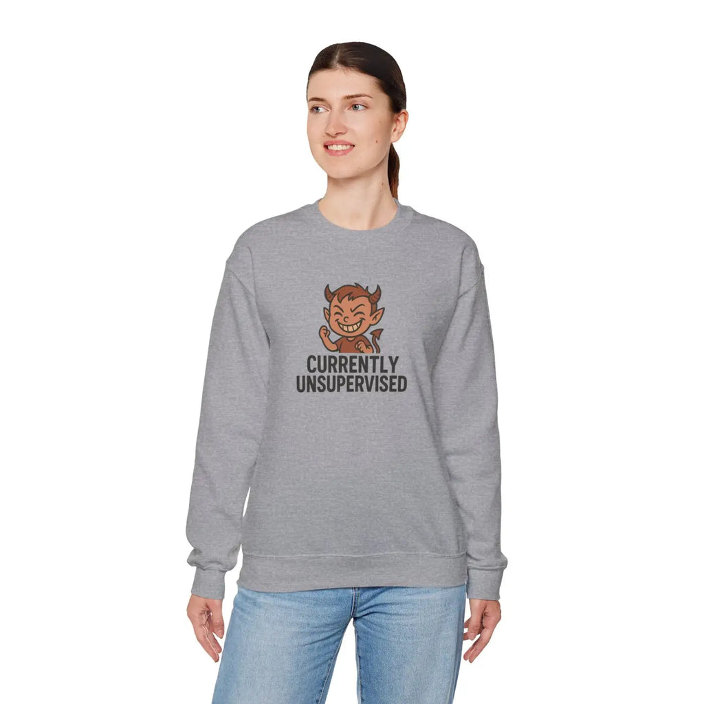 Unsupervised Sweatshirt - Funny Crewneck Cozy Comfort - DipaliZ