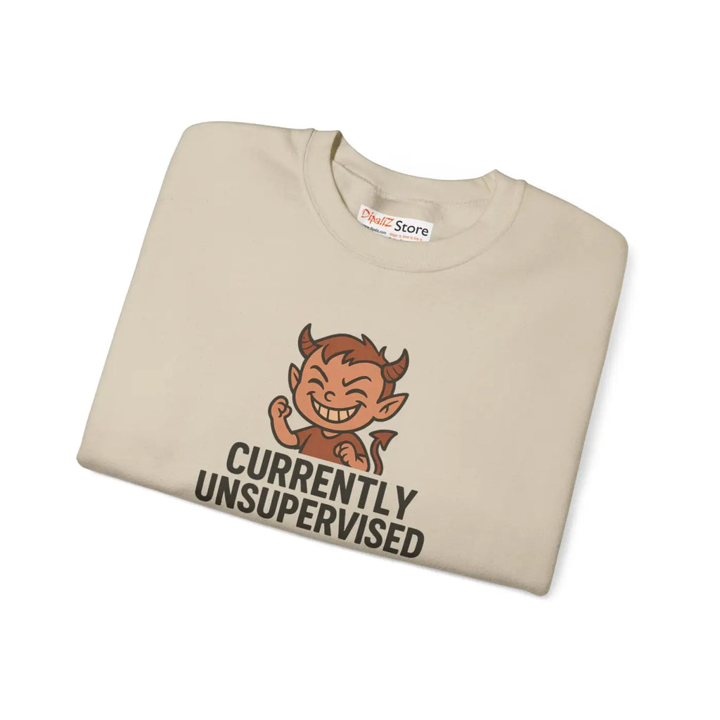 Unsupervised Sweatshirt - Funny Crewneck Cozy Comfort - DipaliZ