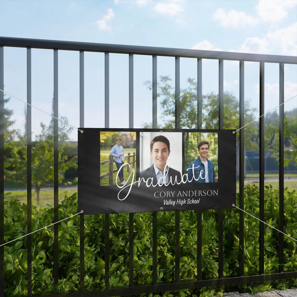 Custom Graduate Photo Banner - Personalized Senior Graduation - DipaliZ