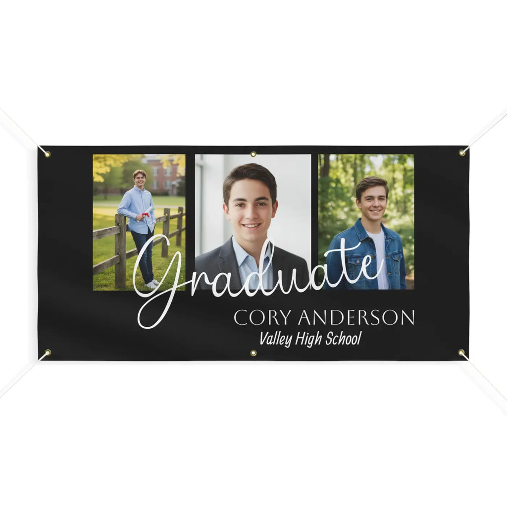 Custom Graduate Photo Banner - Personalized Senior Graduation - DipaliZ