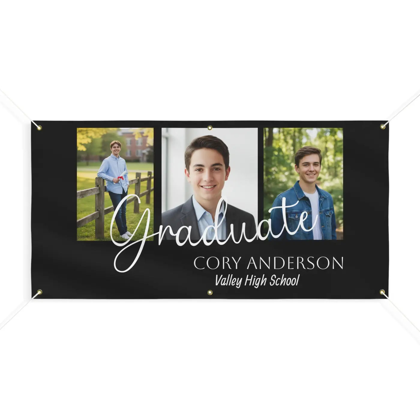 Custom Graduate Photo Banner - Personalized Senior Graduation - DipaliZ