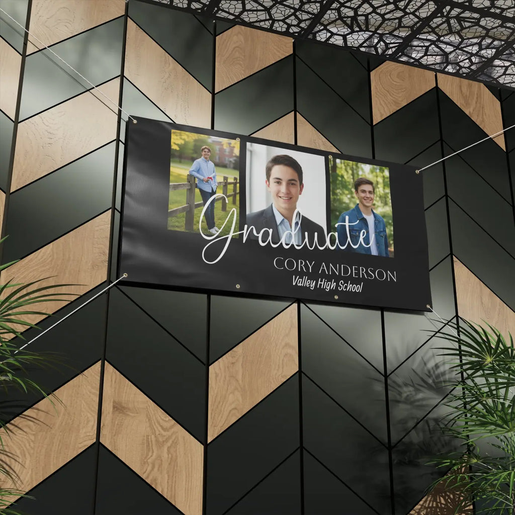 Custom Graduate Photo Banner - Personalized Senior Graduation - DipaliZ