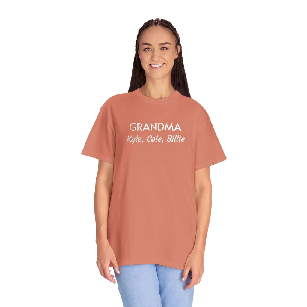 Custom Grandma Tee - Comfort Script Graphic Shirt - DipaliZ