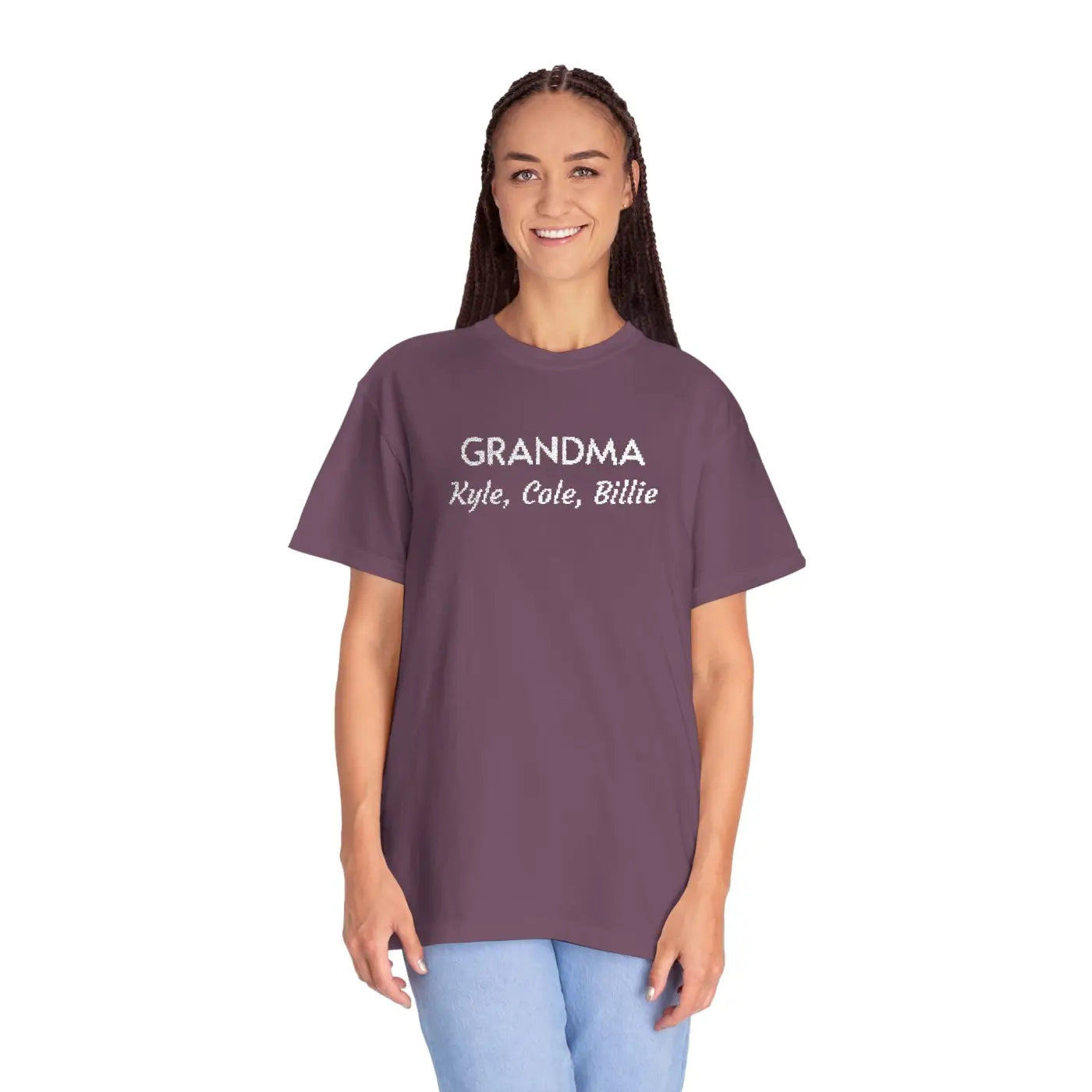 Custom Grandma Tee - Comfort Script Graphic Shirt - DipaliZ