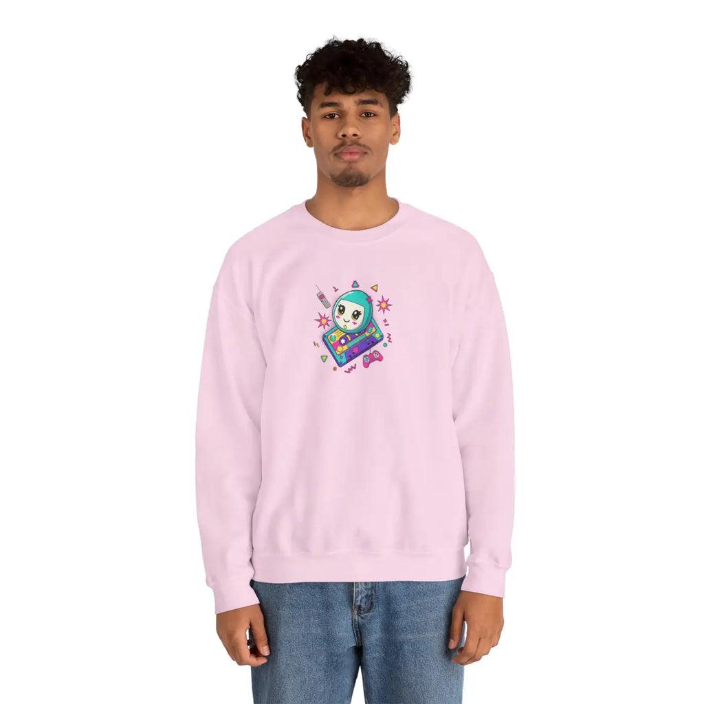 Alien Gamer Crewneck - Retro Arcade Space Design - DipaliZ