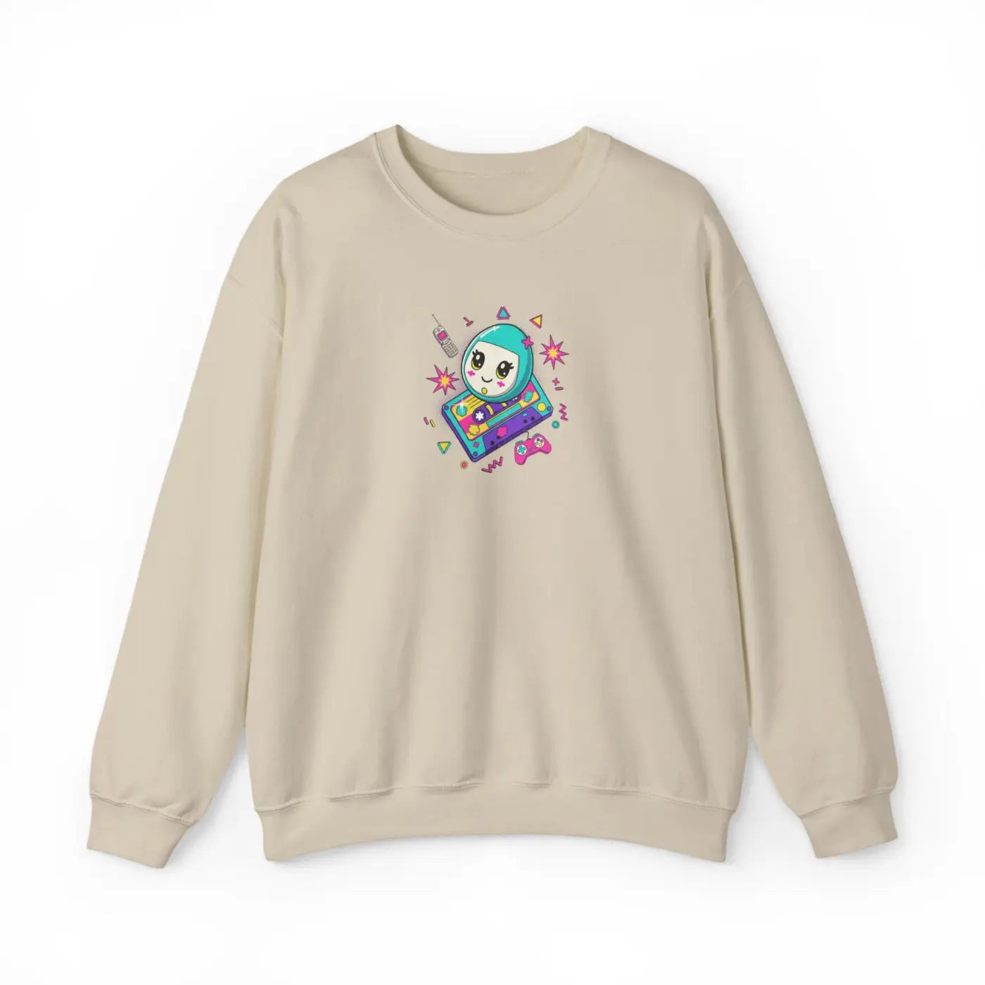 Alien Gamer Crewneck - Retro Arcade Space Design - DipaliZ