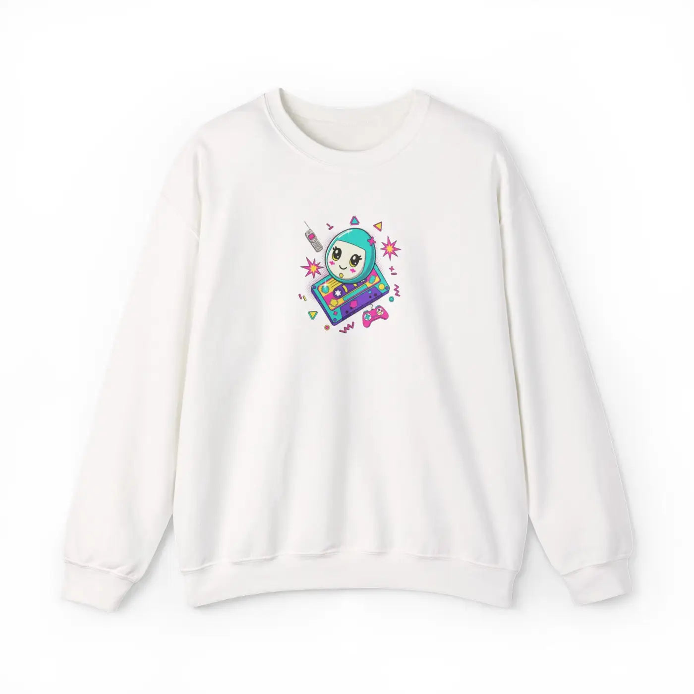 Alien Gamer Crewneck - Retro Arcade Space Design - DipaliZ