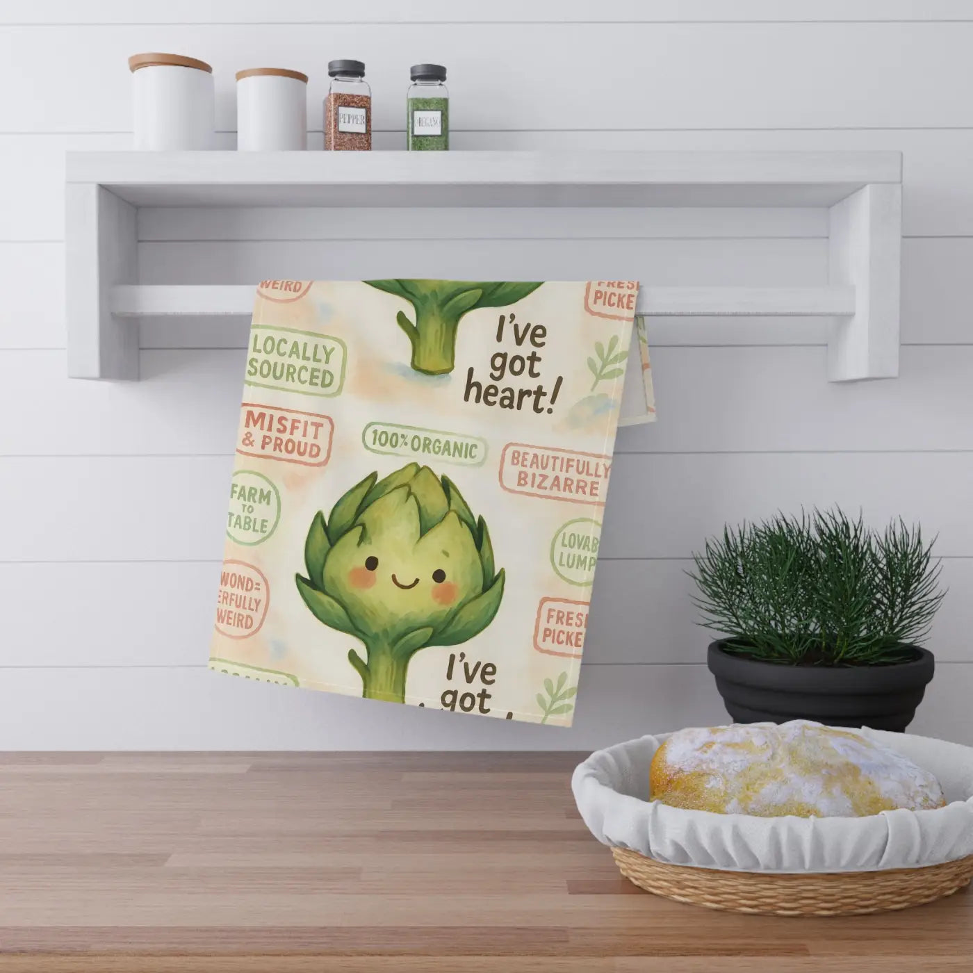 Artichoke Tea Towels - Whimsical Charm Eco-Friendly - DipaliZ