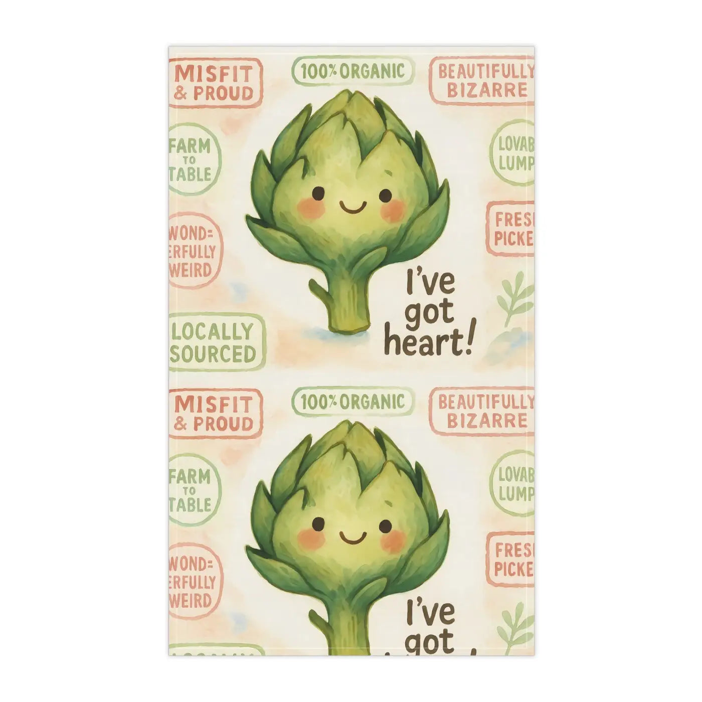 Artichoke Tea Towels - Whimsical Charm Eco-Friendly - DipaliZ