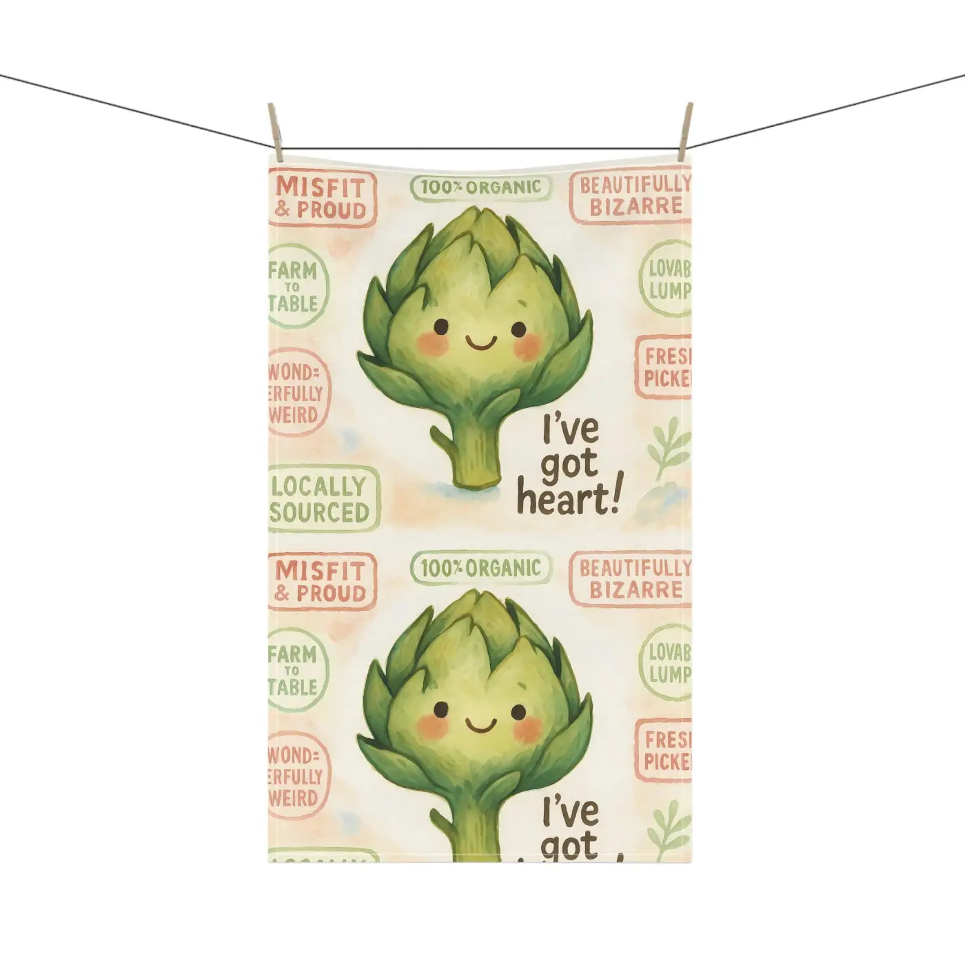 Artichoke Tea Towels - Whimsical Charm Eco-Friendly - DipaliZ