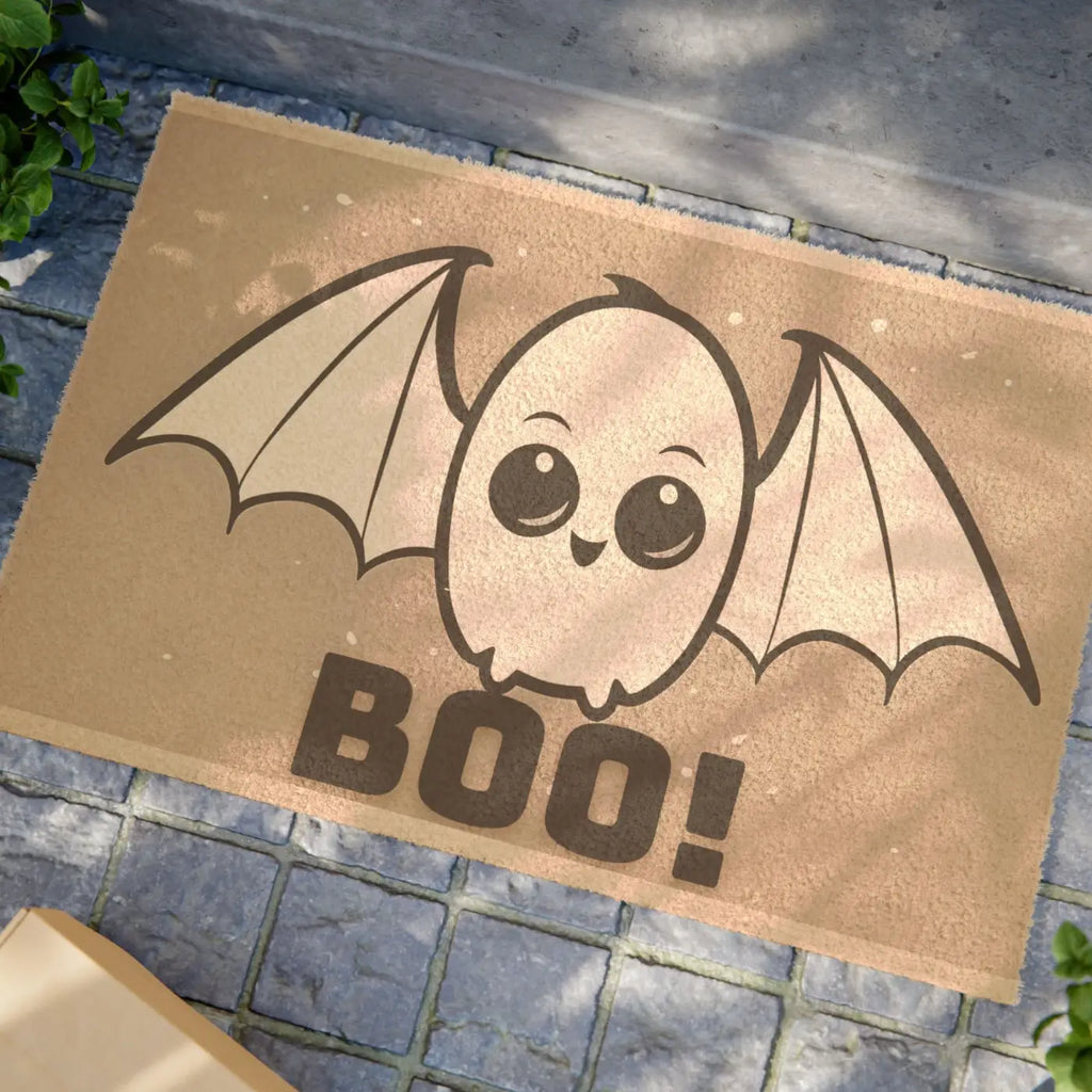 Spooky Bat Doormat - Tufted Coir Coconut Fiber - DipaliZ