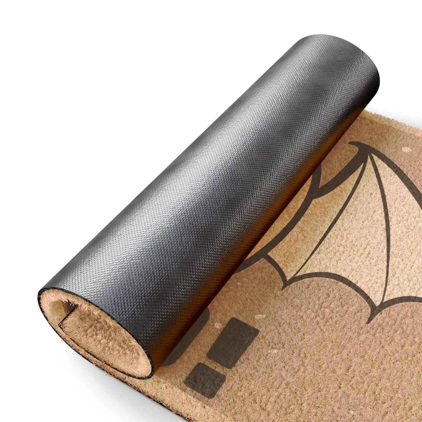 Spooky Bat Doormat - Tufted Coir Coconut Fiber - DipaliZ