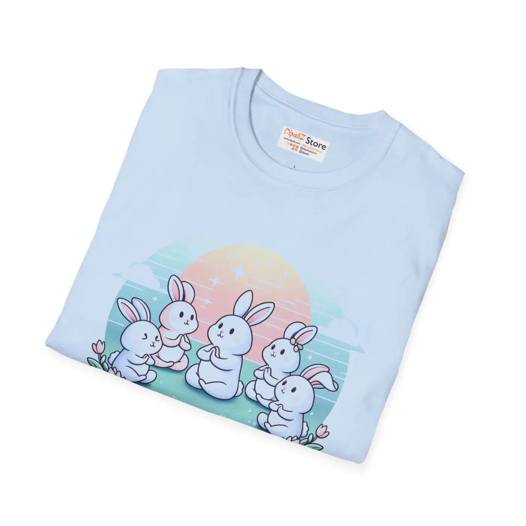 Cute Bunny Yoga Tee - Easter Celebrations - DipaliZ