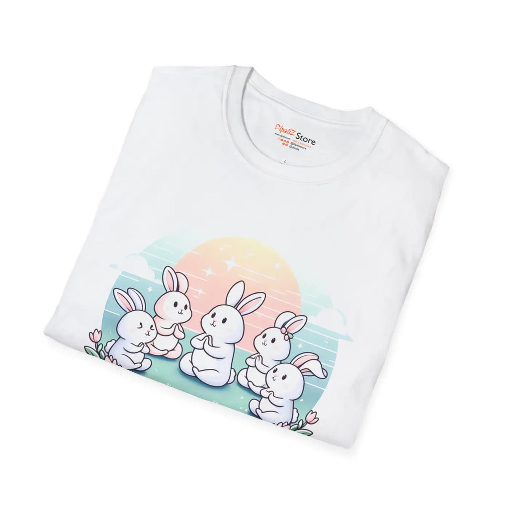 Cute Bunny Yoga Tee - Easter Celebrations - DipaliZ