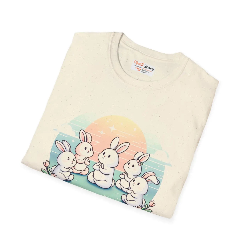Cute Bunny Yoga Tee - Easter Celebrations - DipaliZ