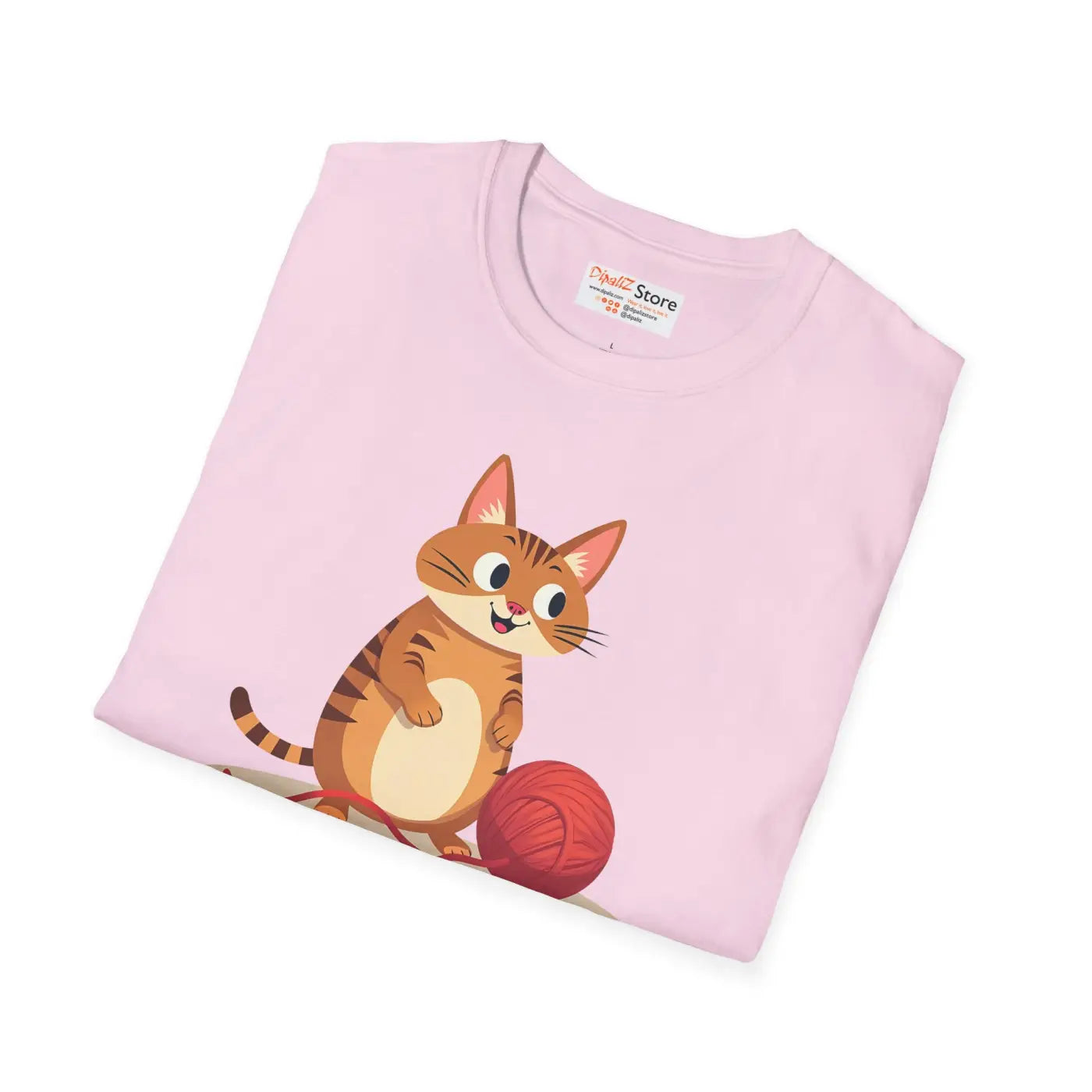 Cute Cat Basketball Unisex Softstyle Tee - Cat Lovers - DipaliZ