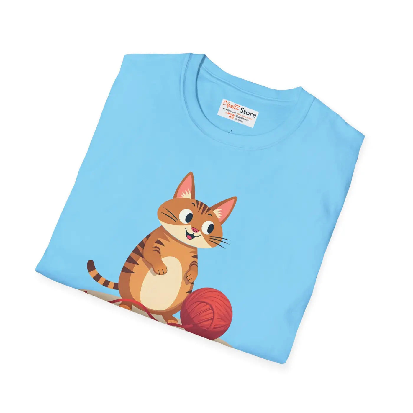 Cute Cat Basketball Unisex Softstyle Tee - Cat Lovers - DipaliZ