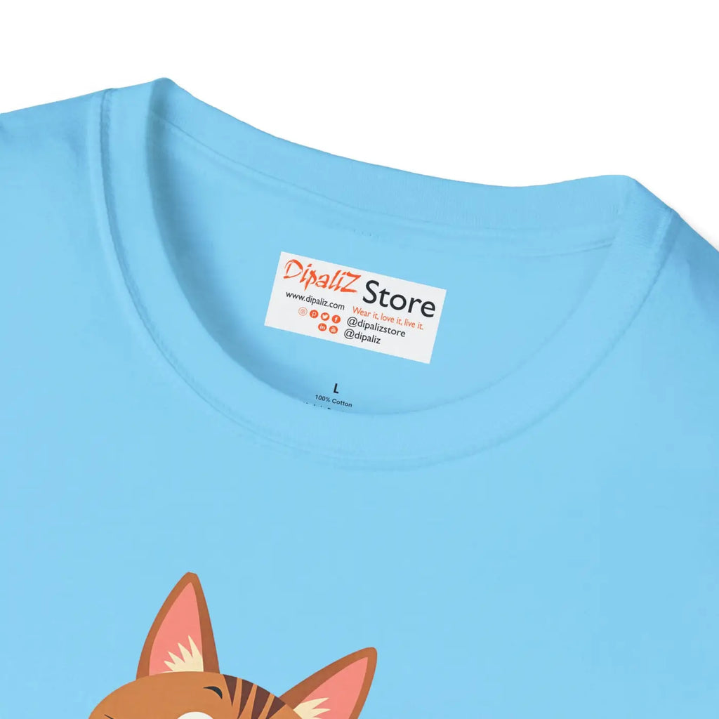 Cute Cat Basketball Unisex Softstyle Tee - Cat Lovers - DipaliZ