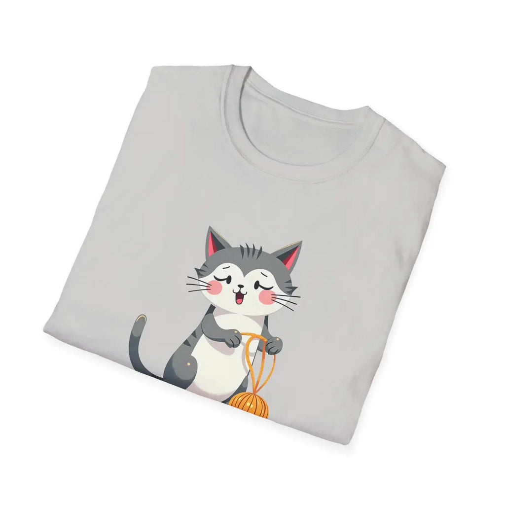 Cute Cat Pumpkin Cozy Casual Tee - Fall Pet Lover Gift - DipaliZ