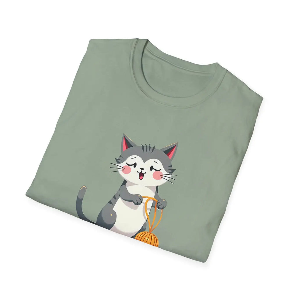 Cute Cat Pumpkin Cozy Casual Tee - Fall Pet Lover Gift - DipaliZ