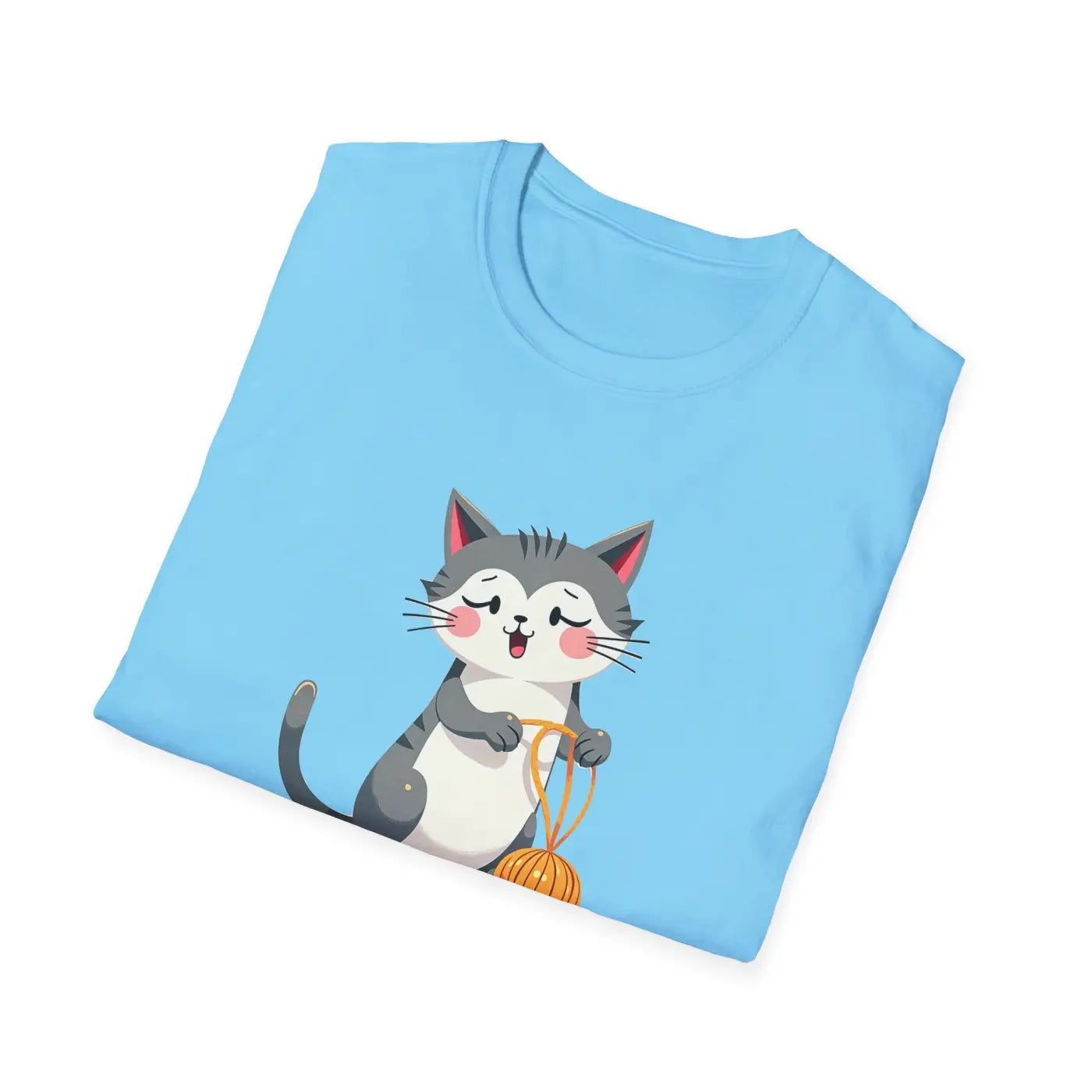 Cute Cat Pumpkin Cozy Casual Tee - Fall Pet Lover Gift - DipaliZ