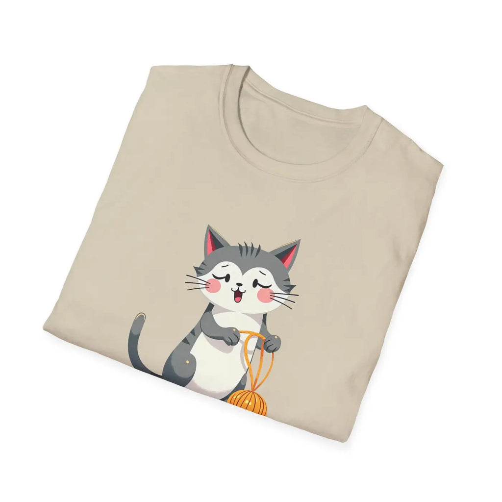 Cute Cat Pumpkin Cozy Casual Tee - Fall Pet Lover Gift - DipaliZ
