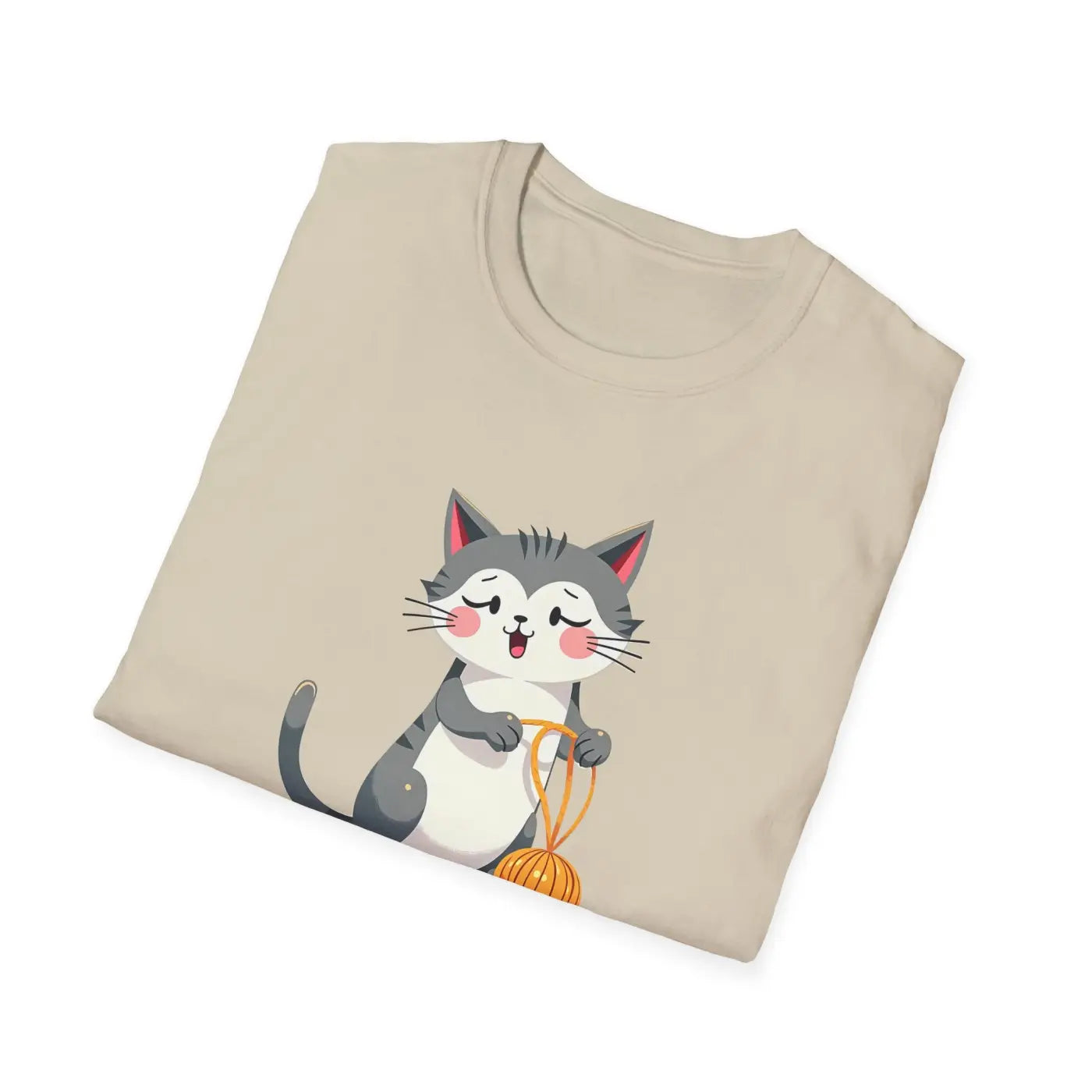 Cute Cat Pumpkin Cozy Casual Tee - Fall Pet Lover Gift - DipaliZ