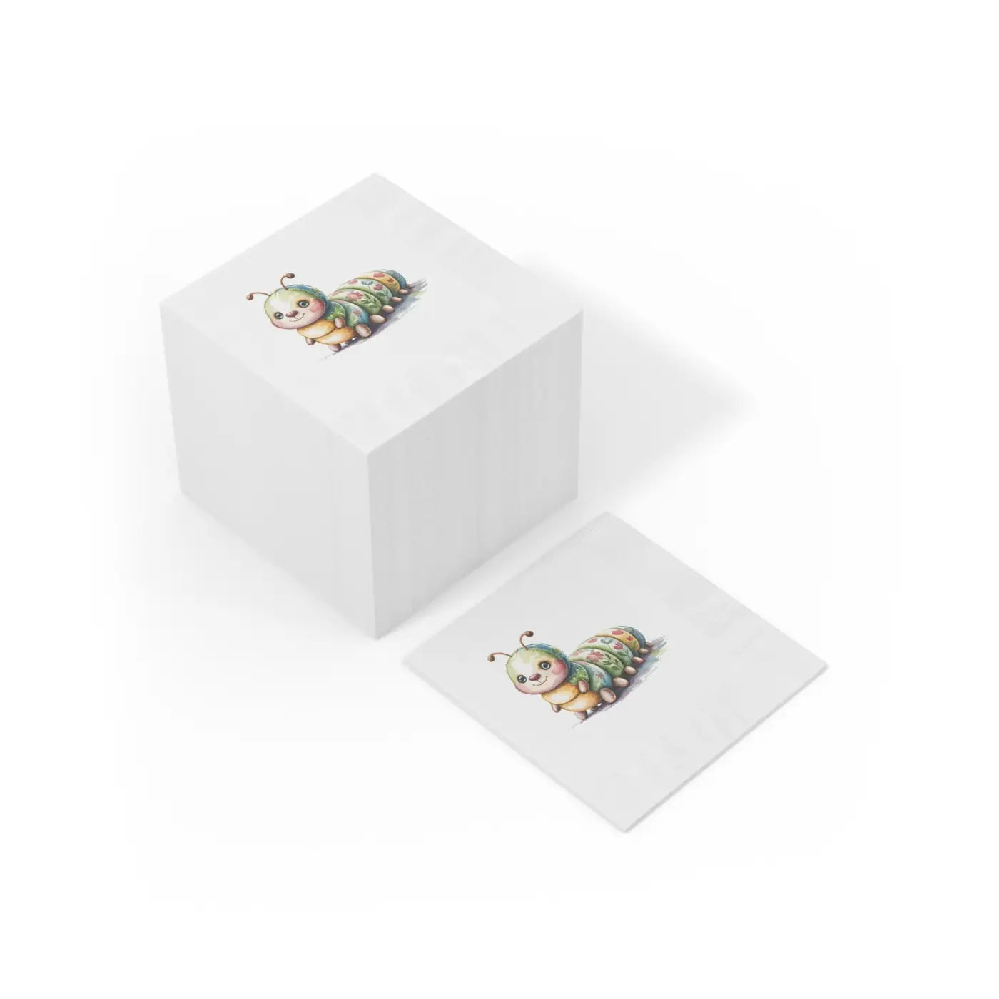 Cute Caterpillar Napkins - Whimsical Party Supplies - DipaliZ