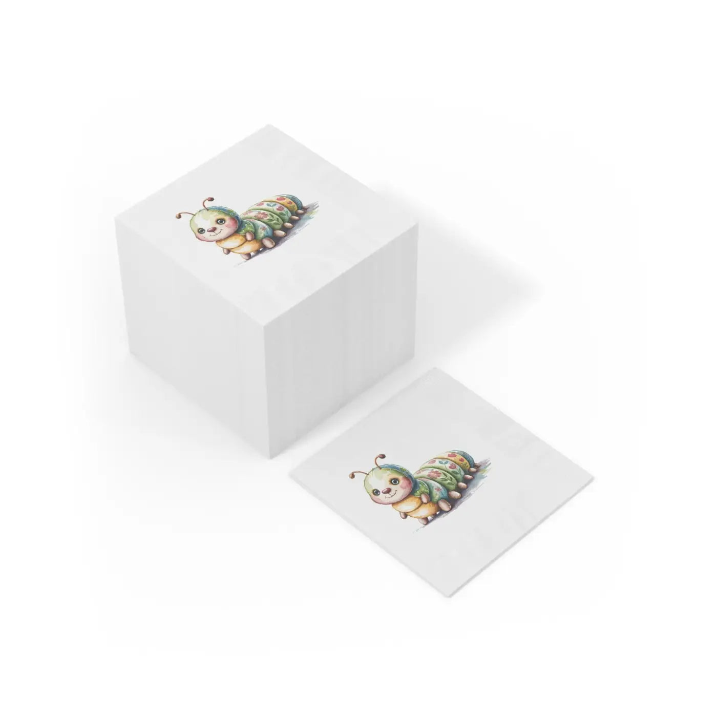 Cute Caterpillar Napkins - Whimsical Party Supplies - DipaliZ