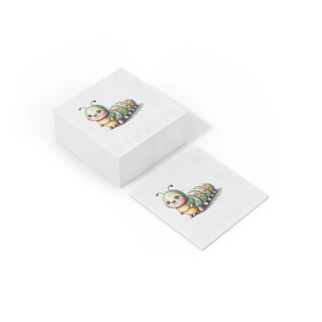 Cute Caterpillar Napkins - Whimsical Party Supplies - DipaliZ