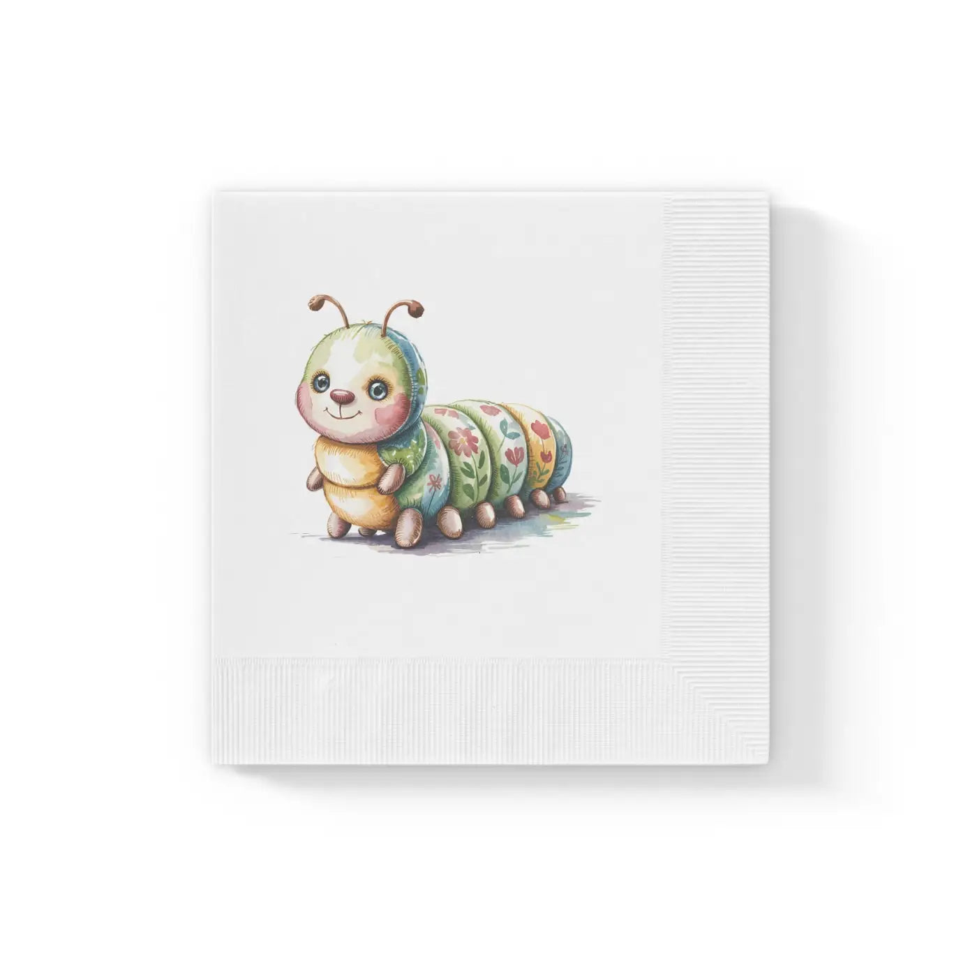 Cute Caterpillar Napkins - Whimsical Party Supplies - DipaliZ