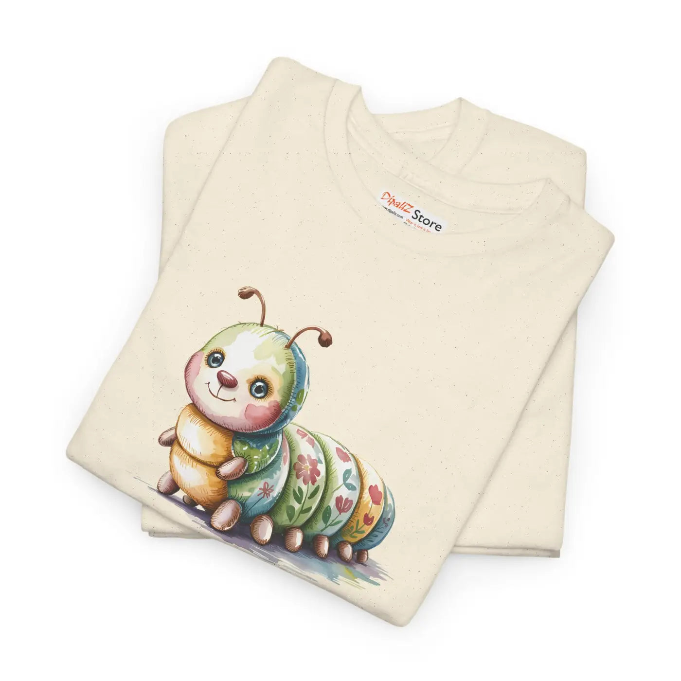 Cute Caterpillar Unisex Heavy Cotton Tee - Nature Lovers - DipaliZ