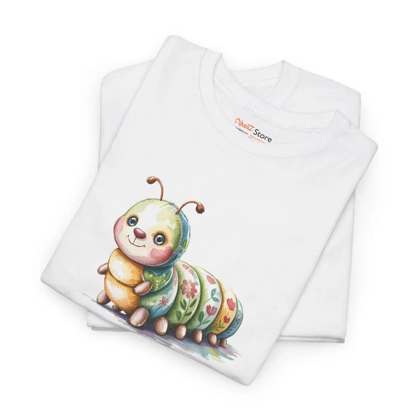 Cute Caterpillar Unisex Heavy Cotton Tee - Nature Lovers - DipaliZ