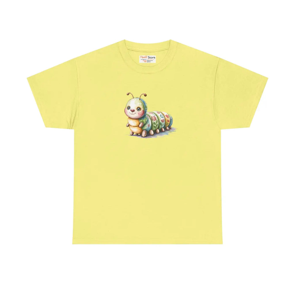Cute Caterpillar Unisex Heavy Cotton Tee - Nature Lovers - DipaliZ