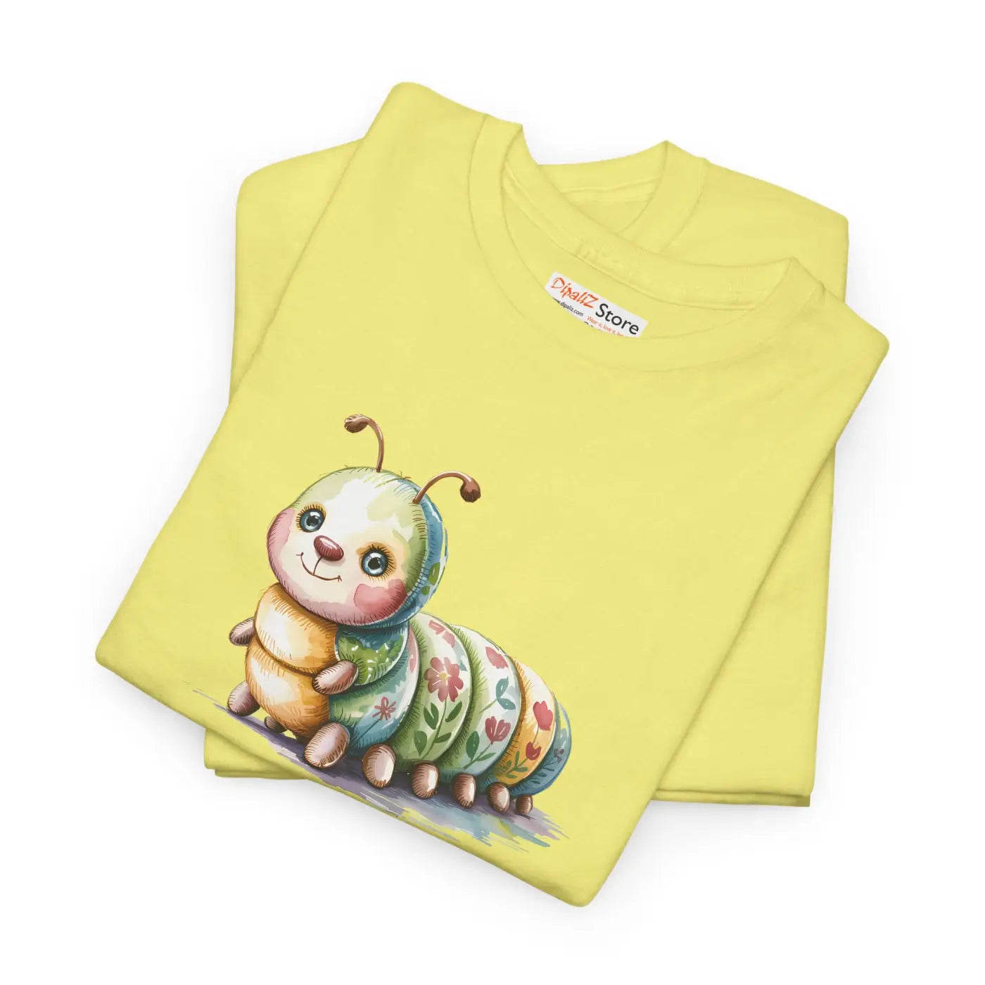 Cute Caterpillar Unisex Heavy Cotton Tee - Nature Lovers - DipaliZ