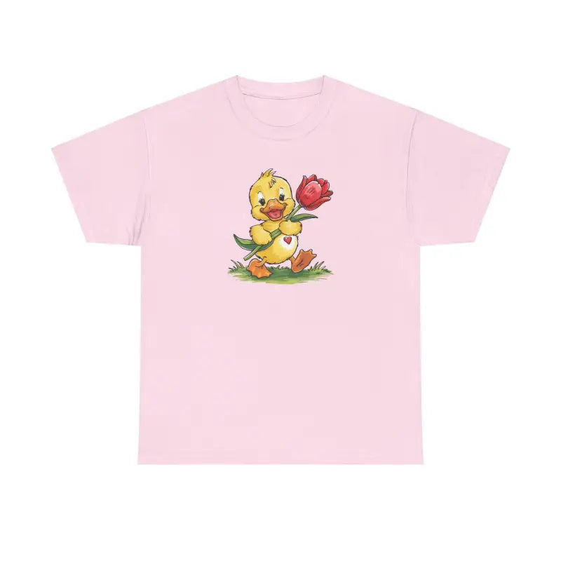 Adorable Duckling Heavy Cotton Tee - Cute Comfort - DipaliZ