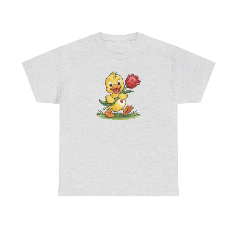 Adorable Duckling Heavy Cotton Tee - Cute Comfort - DipaliZ