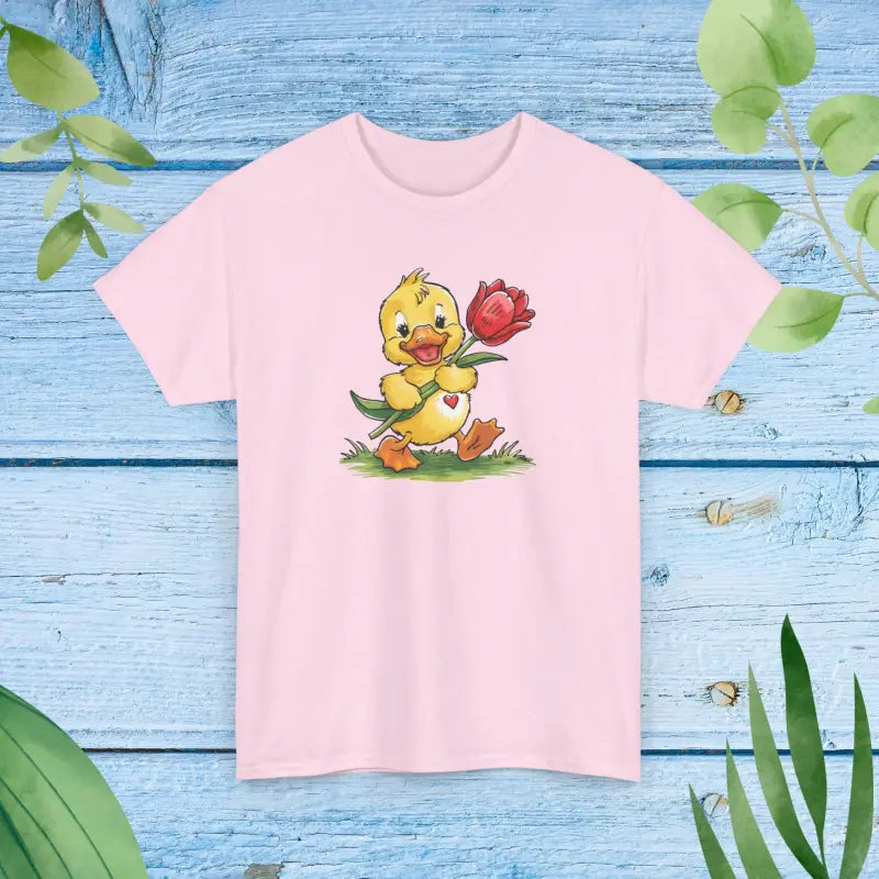 Adorable Duckling Heavy Cotton Tee - Cute Comfort - DipaliZ