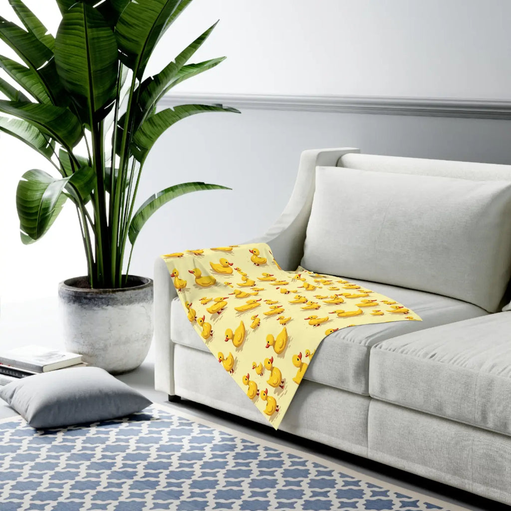 Baby Swaddle Blanket - Cute Ducklings Print - DipaliZ