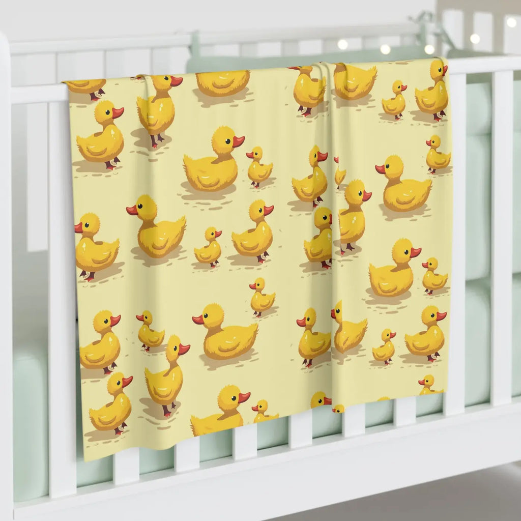 Baby Swaddle Blanket - Cute Ducklings Print - DipaliZ