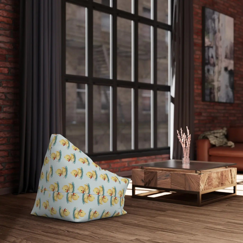 Duckling Bean Bag Chair - Playful Polyester Design - DipaliZ