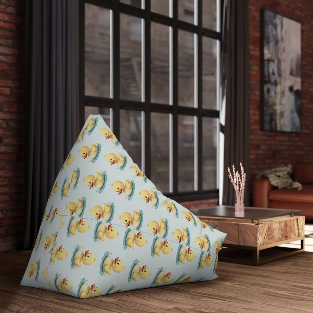 Duckling Bean Bag Chair - Playful Polyester Design - DipaliZ