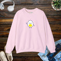 Cute Egg Embroidered Sweatshirt - Cozy Vibes Everyday - DipaliZ
