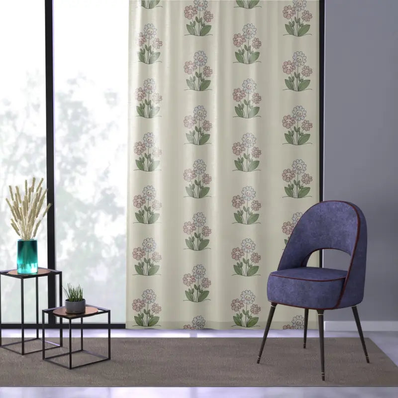 Stunning Floral Window Curtain - Home Decor - DipaliZ