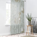 Teal Window Curtain - Whimsical Fox Print for Kids - DipaliZ