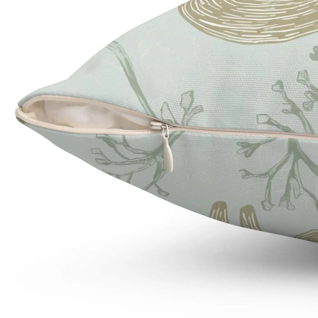 Fox Square Throw Pillow - Spun Polyester Luxury - DipaliZ
