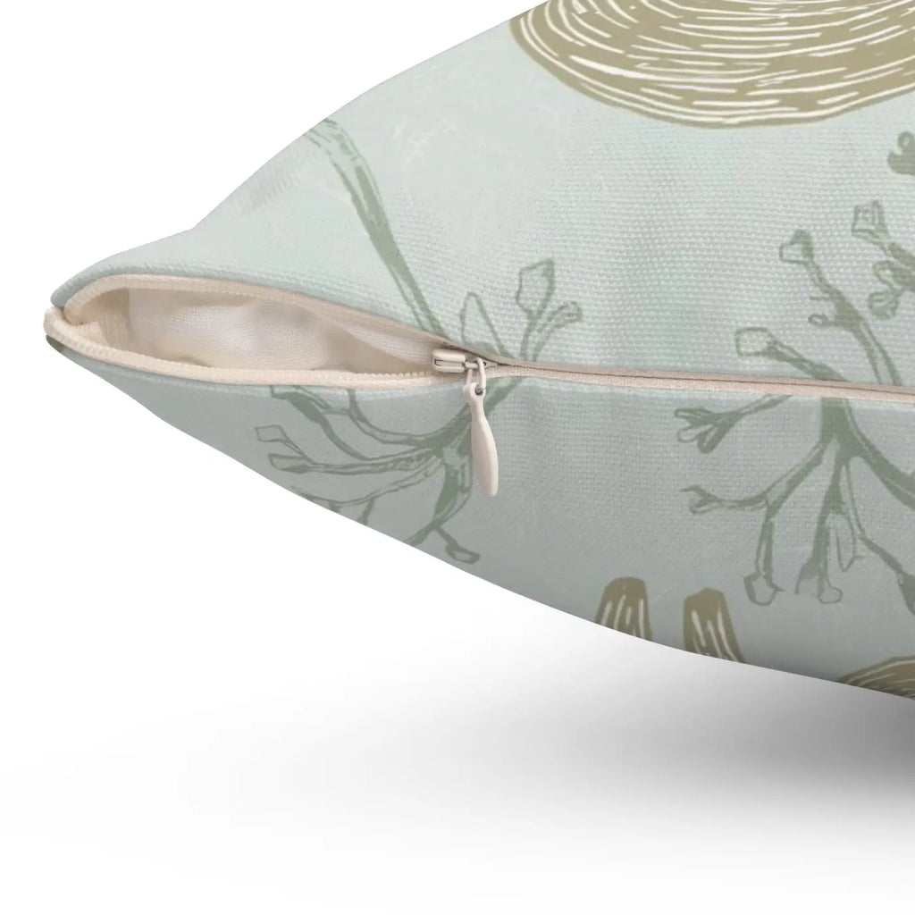 Fox Square Throw Pillow - Spun Polyester Luxury - DipaliZ