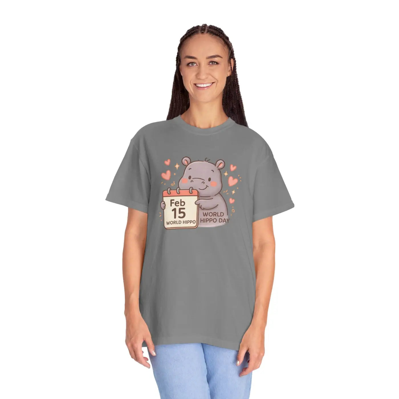 Sunny Hippo Parade Tee - Ultra Soft Comfort - DipaliZ
