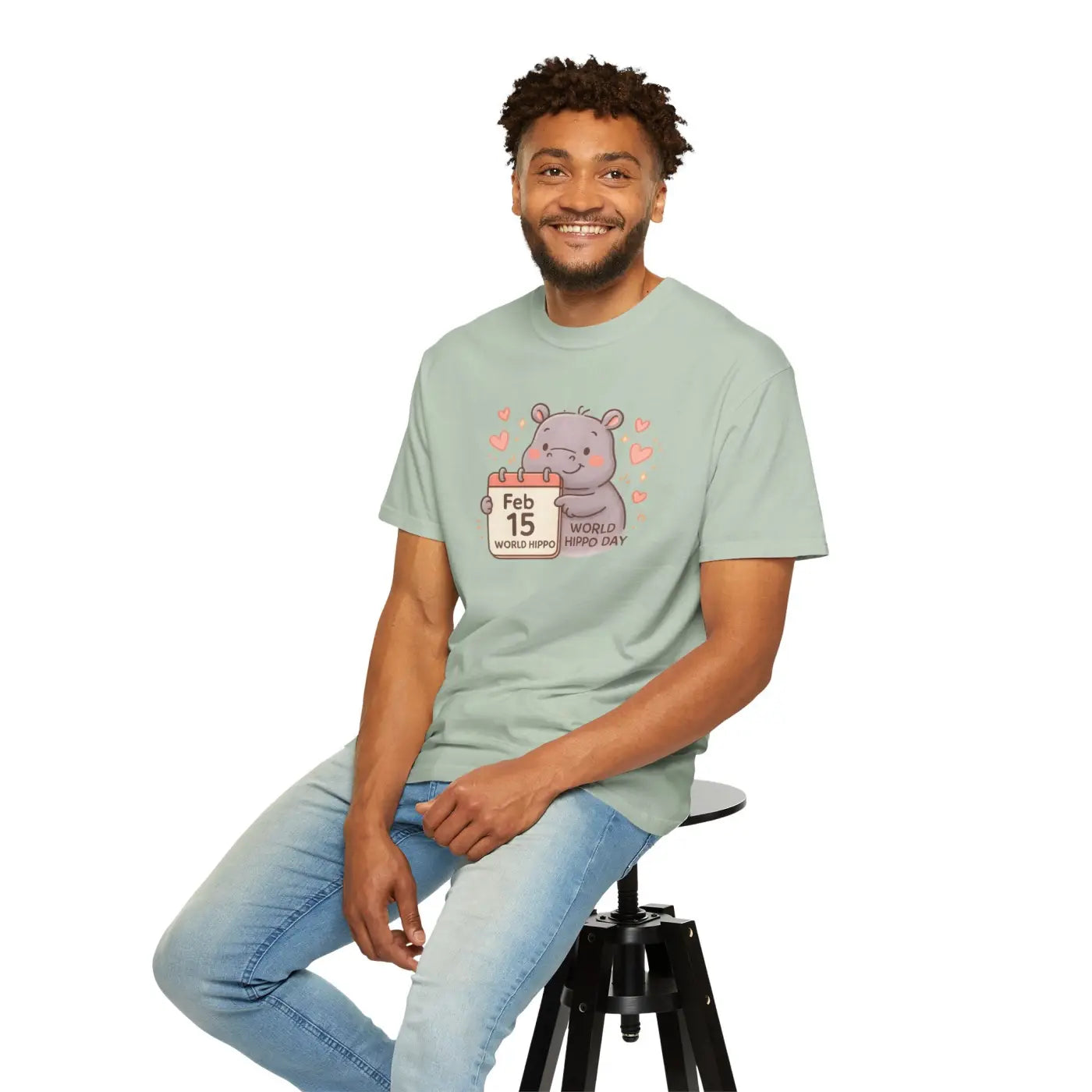 Sunny Hippo Parade Tee - Ultra Soft Comfort - DipaliZ